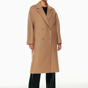 Aritzia Slouch Coat - NWT, Wool - Cashmere, Original Camel, 2XS